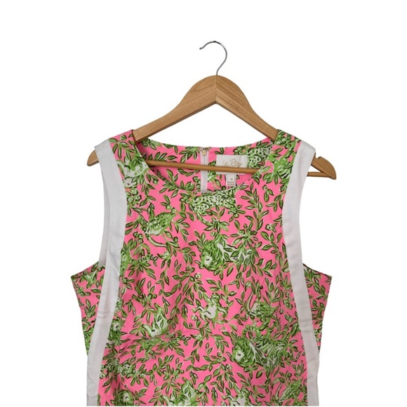 Lilly Pulitzer Beckler Stretch Shift Dress Main Character Energy NWT Size 14 - Picture 6 of 14